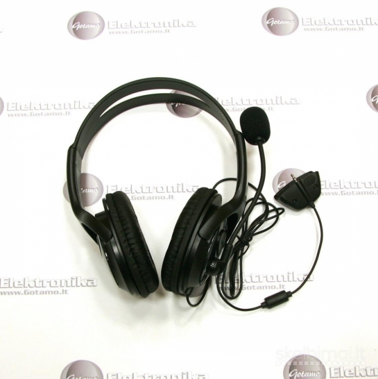 2196 Xbox 360 ausinės GAMER Black Edition juodos WWW.G23.LT