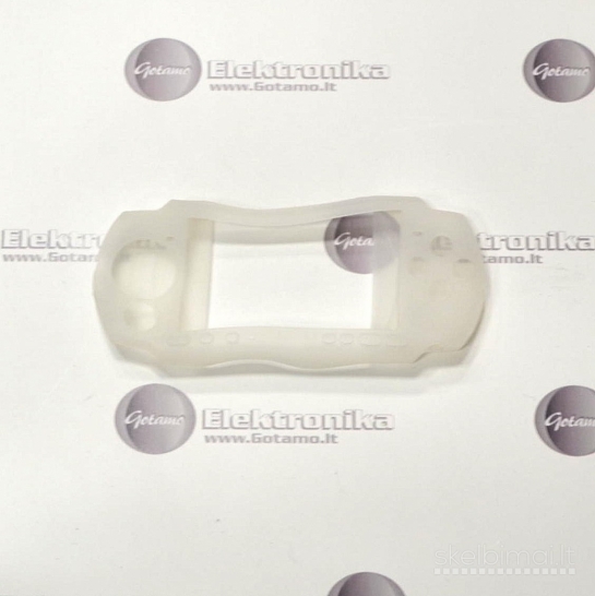2204 PSP 3000 silikoninis dėklas baltas WWW.G23.LT