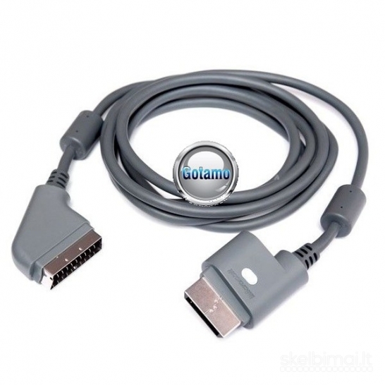 2213 Xbox 360 HDTV Scart laidas 1,8 m pilkas WWW.G23.LT