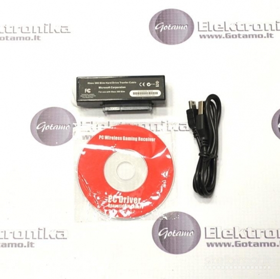 2214 Xbox 360 Slim HDD adapteris su USB WWW.G23.LT