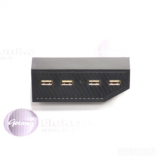 2221 Xbox One USB šakotuvas 4 lizdų juodas WWW.G23.LT