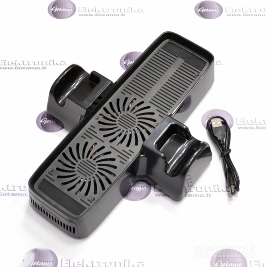 2225 Xbox 360 Slim stovas aušintuvas juodas WWW.G23.LT