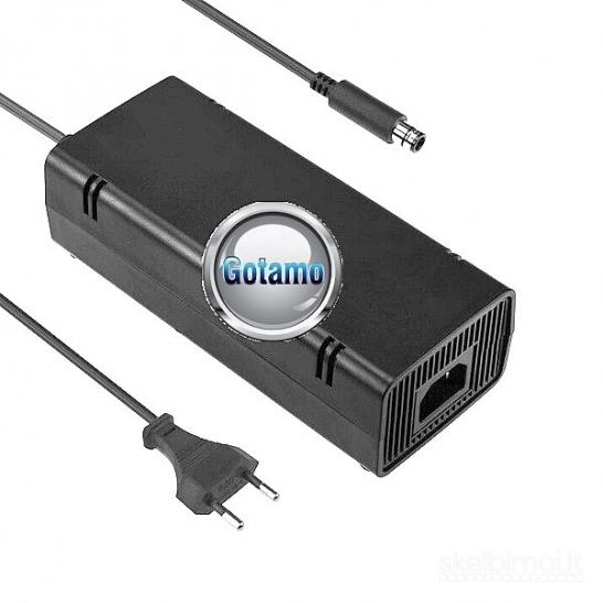 2227 Xbox 360 E maitinimo blokas su tinklo laidu WWW.G23.LT