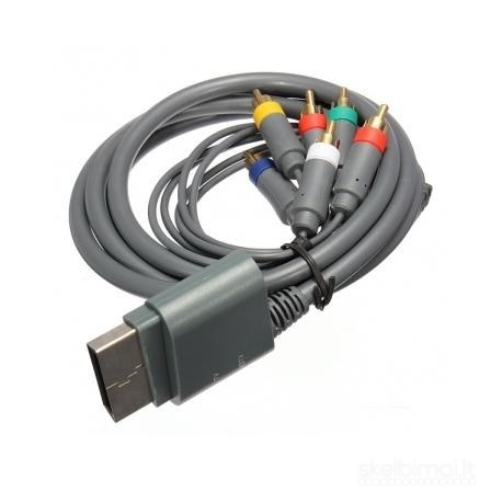 2134 Xbox 360 HDTV component kabelis pilkas WWW.G23.LT