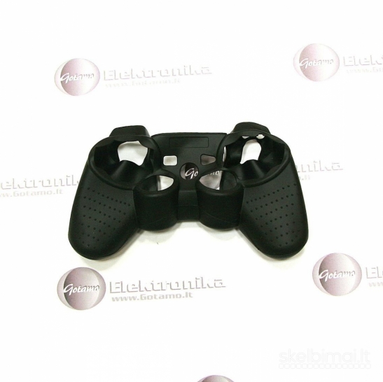 2152 PS3 pultelio silikoninis dėklas juodas WWW.G23.LT