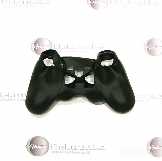 2152 PS3 pultelio silikoninis dėklas juodas WWW.G23.LT