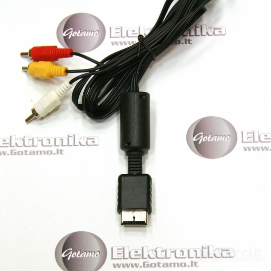 2155 PS2 audio video kabelis RCA WWW.G23.LT