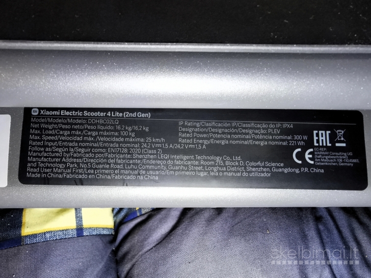 Xiaomi Electric Scooter 4 Lite (2nd Gen)