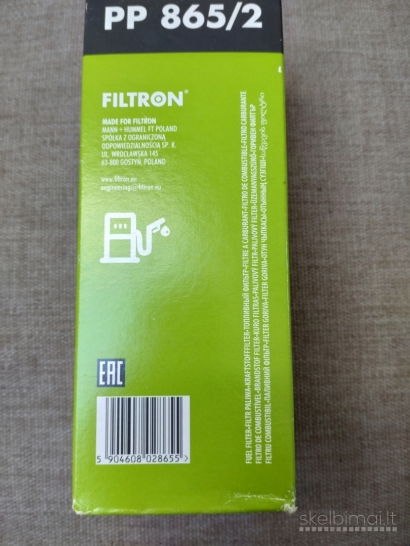 Filtron PP865/2 Naujas aukštos kokybės kuro filtras