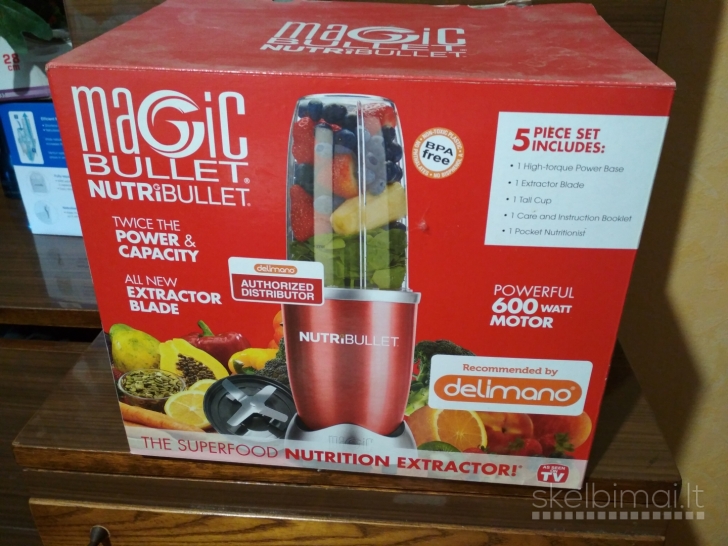 Naujas Nutribullet 600w Smulkintuvas