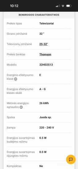 THOMSON TV 32HD2S13