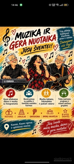 MUZIKA IR GERA NUOTAIKA JŪSŲ ŠVENTEI!