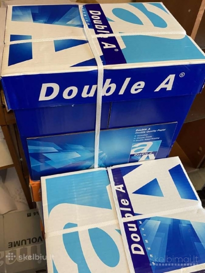 120 pakelių popieriaus (x500 lapų), viso 60 000vnt