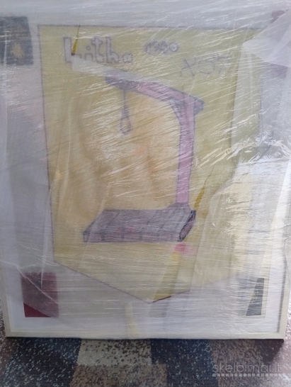 Paveikslai „naujas herbas" (69.5 x 78) ir Paskutinė lietuvė (21 x 29.5)