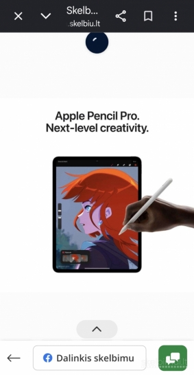 Parduodamas naujas planšetinis kompiuteris iPad Pro 11" M4 Wi-Fi 256GB