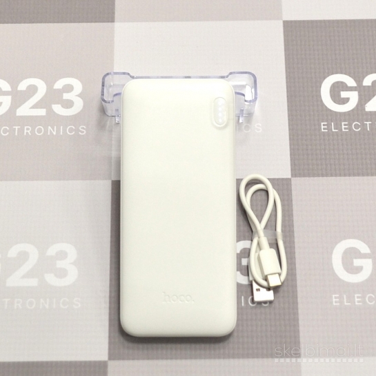 710 10000mAh 10W Hoco J128 išorinė baterija baltas WWW.G23.LT
