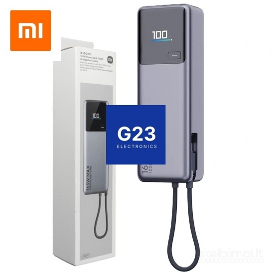 2232 10000mAh 165W Xiaomi PB1165MI išorinė baterija akumuliatorius (Power Bank)