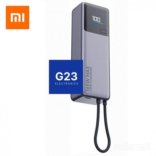 2232 10000mAh 165W Xiaomi PB1165MI išorinė baterija akumuliatorius (Power Bank)