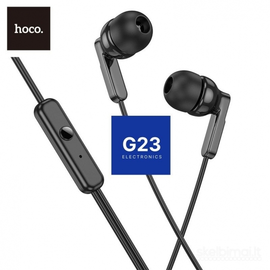 1282 Laidinės ausinės Hoco M121 baltos ir juodos WWW.G23.LT