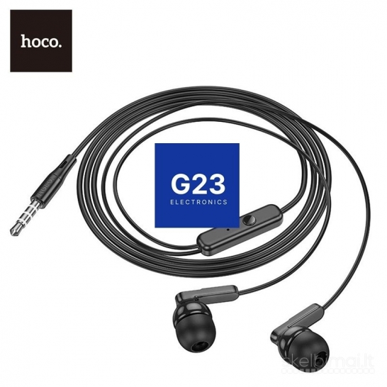 1282 Laidinės ausinės Hoco M121 baltos ir juodos WWW.G23.LT