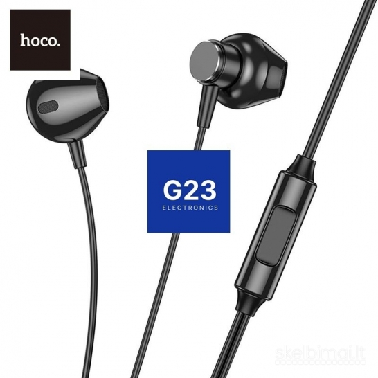 2233 Laidinės ausinės Hoco M125 juodos WWW.G23.LT