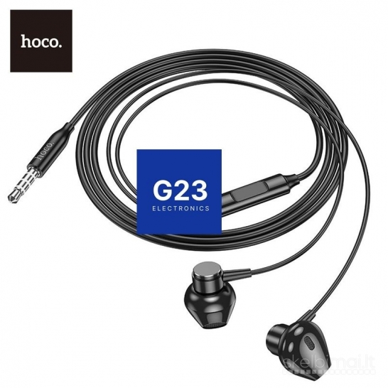 2233 Laidinės ausinės Hoco M125 juodos WWW.G23.LT