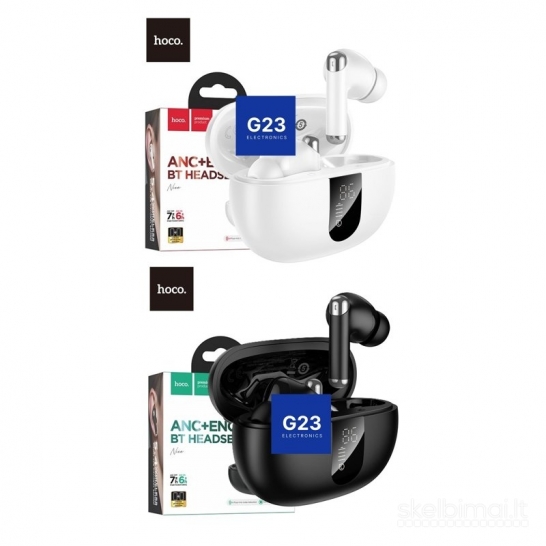 1805 Bluetooth ausinės Hoco ANC ENC EQ26 su ekranėliu WWW.G23.LT