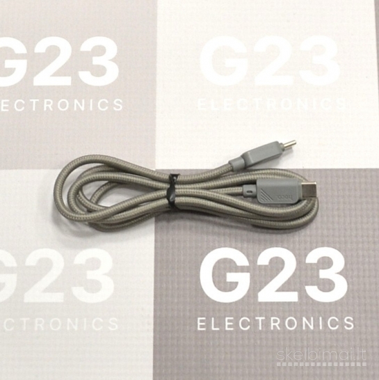 1286 Type-C į Type-C laidas 1 metras 60W Hoco X113 pilkos WWW.G23.LT