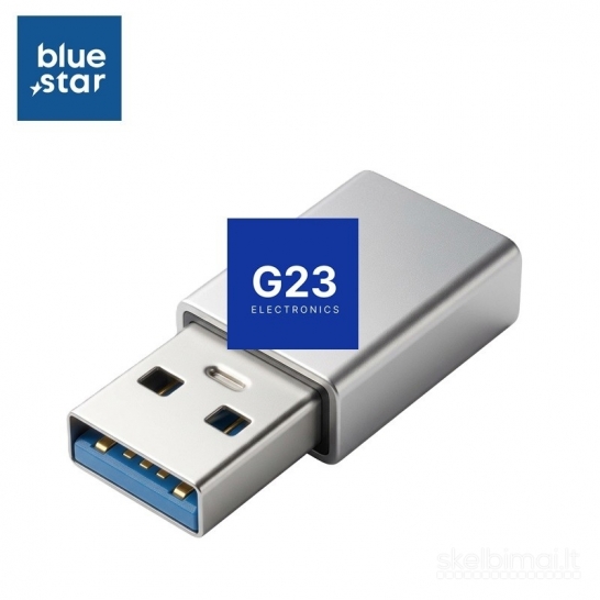 2235 Type-C lizdas į USB 3.0 jungtis Blue Star sidabro WWW.G23.LT