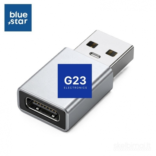 2235 Type-C lizdas į USB 3.0 jungtis Blue Star sidabro WWW.G23.LT