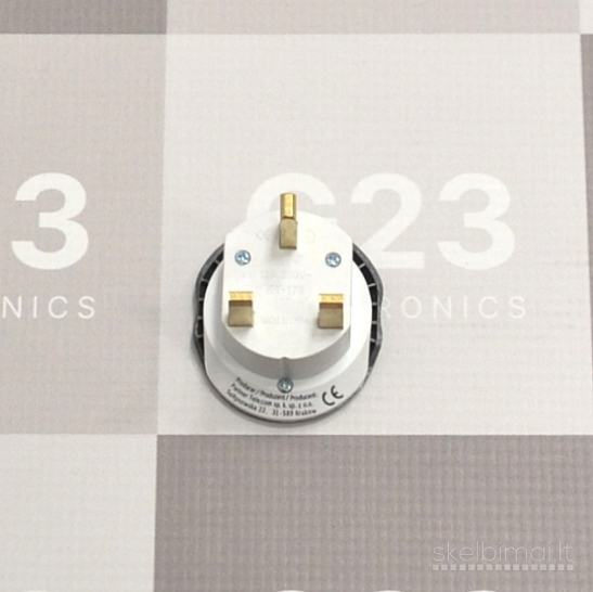 2242 220V tinklo adapteris perėjimas į UK Type G Blue Star WWW.G23.LT