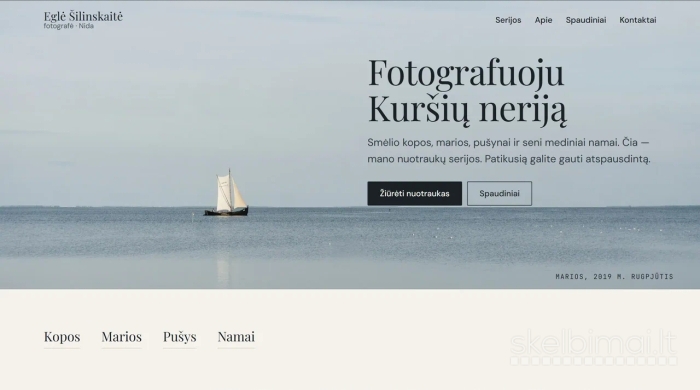 Sukursiu asmeninę svetainę jūsų darbams pristatyti