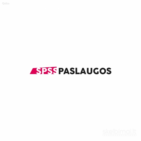 Teikiu pagalbą rengiant baigiamuosius darbus, SPSS tyrimai
