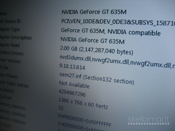 ASUS K56CM žaidimams 2GB Nvidia/ 750GB/ i5 2.60GHz