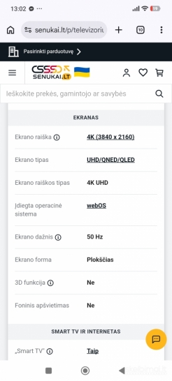 Lg televizorius
