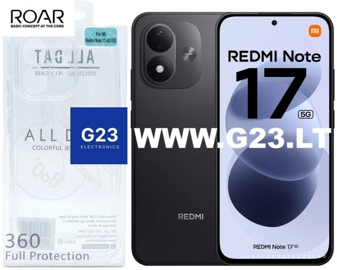 2243 Roar Jelly dėklai Xiaomi Redmi Note 17 4G, Note 17 5G WWW.G23.LT