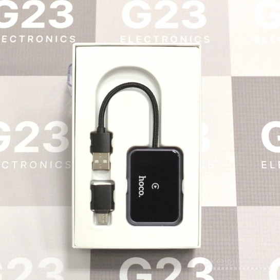 2246 Belaidis CarPlay adapteris Hoco HU1 USB-A USB-C WWW.G23.LT