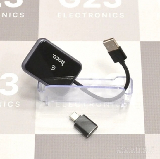 2246 Belaidis CarPlay adapteris Hoco HU1 USB-A USB-C WWW.G23.LT