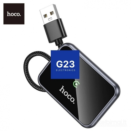 2246 Belaidis CarPlay adapteris Hoco HU1 USB-A USB-C WWW.G23.LT