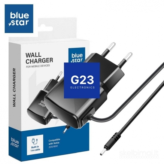 2247 Tinklo kroviklis su Nokia Big Pin 3.5mm laidu Blue Star WWW.G23.LT
