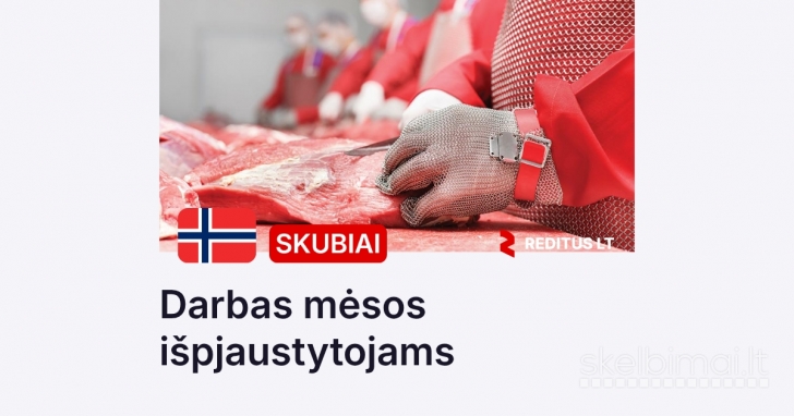 Mėsos išpjaustytojai – darbas Norvegijoje (1910)
