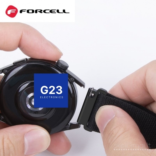 2249 Medžiaginis dirželis 22mm Samsung Watch Forcell FS05 WWW.G23.LT