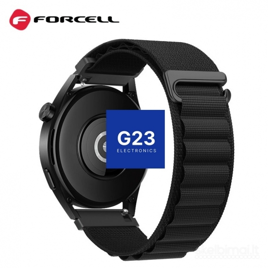 2249 Medžiaginis dirželis 22mm Samsung Watch Forcell FS05 WWW.G23.LT