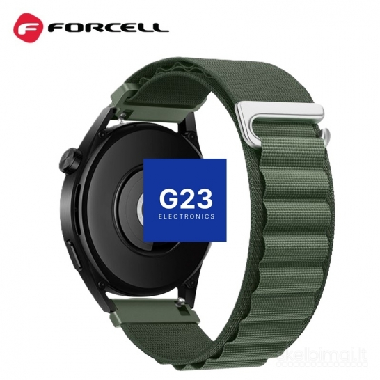 2249 Medžiaginis dirželis 22mm Samsung Watch Forcell FS05 WWW.G23.LT