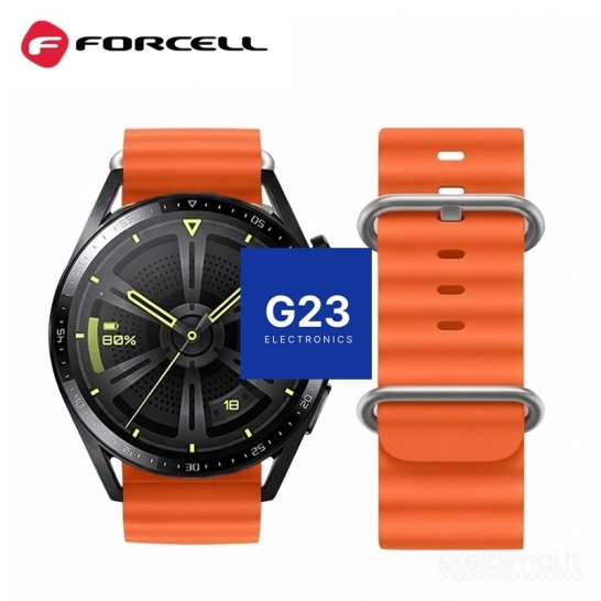 2250 Silikoninis dirželis 22mm Samsung Watch Forcell FS01 WWW.G23.LT