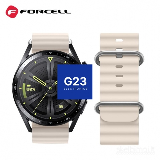 2250 Silikoninis dirželis 22mm Samsung Watch Forcell FS01 WWW.G23.LT