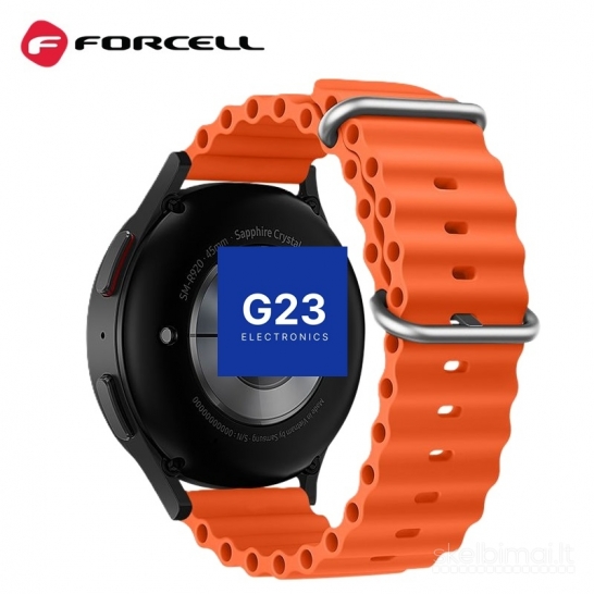 2250 Silikoninis dirželis 22mm Samsung Watch Forcell FS01 WWW.G23.LT