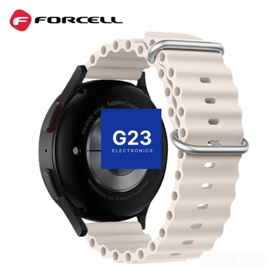 2250 Silikoninis dirželis 22mm Samsung Watch Forcell FS01 WWW.G23.LT