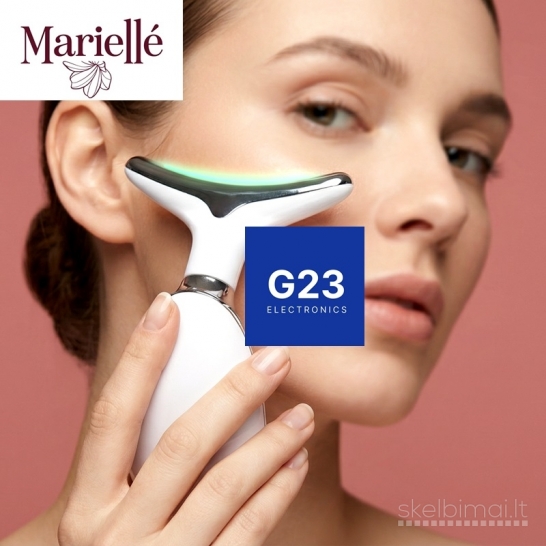 2252 Veido masažuoklis Marielle MMTL su EMS ir LED baltas WWW.G23.LT