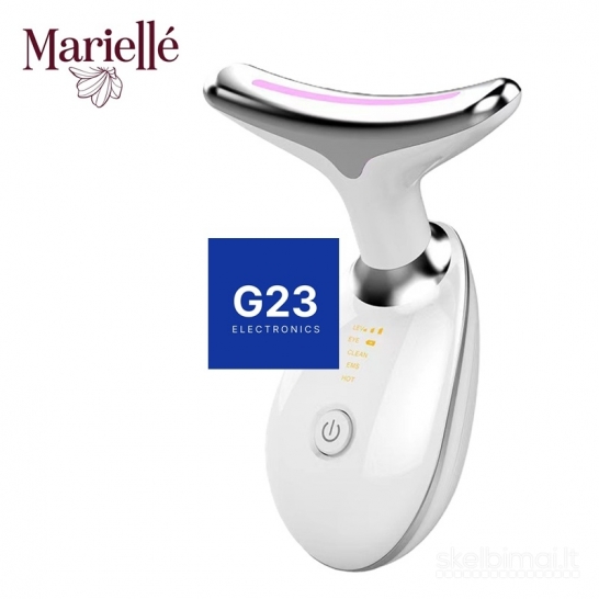 2252 Veido masažuoklis Marielle MMTL su EMS ir LED baltas WWW.G23.LT